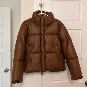 Levi Brown Puffer Jacket